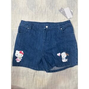 Hello Kitty Denim Shorts Sz XL (14)
